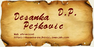 Desanka Pejković vizit kartica